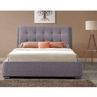 mayfair upholstered bed with 4 drawers in grey by birlea king