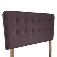 Manhattan Upholstered Headboard - Double - Amethyst