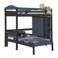 Maximus L Shape Graphite Long High Sleeper Set 1 with Blue