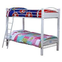 Madrid Bunk Bed White Post inc 2 x Mattress Deal