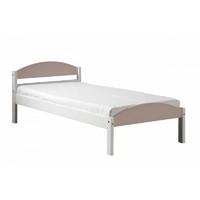 Maximus Single Bed In White Single White and Pink