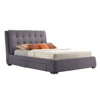 mayfair fabric bed frame grey double