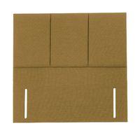 mayfair 3 panel headboard gold small double