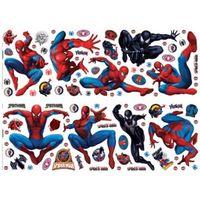marvel spiderman multicolour self adhesive wall sticker l700mm w250mm