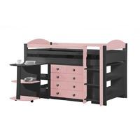 Maximus Graphite Long Mid Sleeper Set 1 with Pink