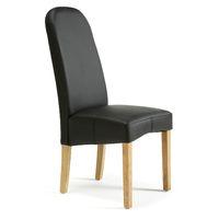 Marlow Faux Leather Dining Chair Black