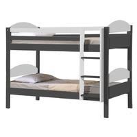 maximus bunk bed single graphite and white