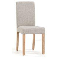 maiya weave fabric dining chair cream