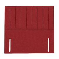 Mayfair Stripe Headboard Postbox Red Superking