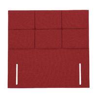 Mayfair Cobbled Headboard Postbox Red Superking