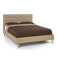 Matilda Fabric Bed Frame - Wholemeal - 4FT6