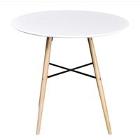 Matte White Round Dining Table