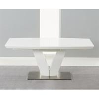 Malaga 180cm White High Gloss Extending Dining Table