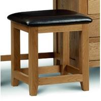 Marlborough Oak & Leather Dressing Table Stool