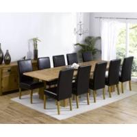 Madrid 200cm Solid Oak Extending Dining Table with Normandy Chairs