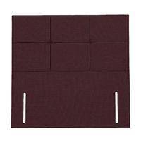 Mayfair Cobbled Headboard Plum Small Double