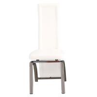 manhattan plain white dining chair