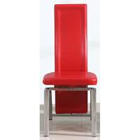 Manhattan Plain Red Dining Chair