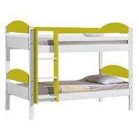 maximus bunk bed in white bunk bed white and lime