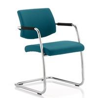 marisa office chair in kingfisher with cantilever frame