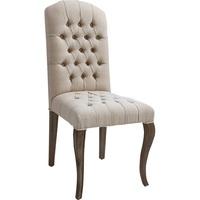 mason upholstered dining chair in natural woven cotton