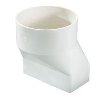 Manrose White Flat to Round Adaptor (H)54mm (W)110mm