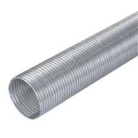 Manrose Silver Semi Rigid Hose (H)140mm Pack of 1