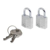 master lock aluminium pin tumbler padlock w20mm pack of 2