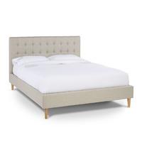 Matilda Fabric Bed Frame - Linen - 4FT6