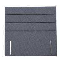 Mayfair Horizontal 3 Panel Headboard Steel Superking