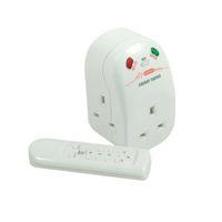 masterplug white 13a surge protected power adaptor