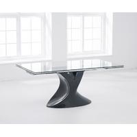 Mark Harris Murcia 180cm Extending Grey Glass Dining Table