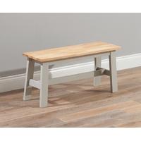 Mark Harris Chichester Oak and Grey Small Dining Bench