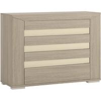 madras champagne melamine chest of drawer 4 drawer