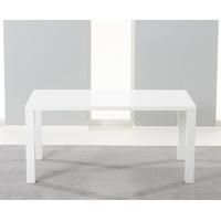 Mark Harris Hereford White High Gloss 160cm Dining Table