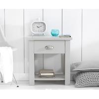 Mark Harris Sandringham Grey 1 Drawer Bedside Cabinet