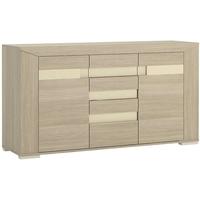 Madras Champagne Melamine Sideboard - 2 Door 3 Drawer