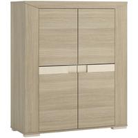 madras champagne melamine cupboard medium height 4 door