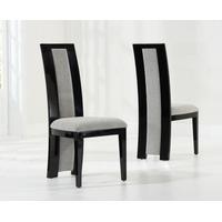 Mark Harris Rivilino Black High Gloss Dining Chair (Pair)