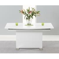 Mark Harris Marila White High Gloss Extending Dining Table