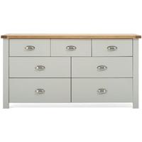 mark harris sandringham oak and grey 4 over 3 chest of drawer