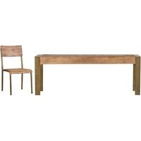 Mark Webster Barclay Pine Dining Set - Large Fixed Top with 6 Wooden Seat Chairs
