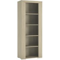 madras champagne melamine bookcase unit tall open