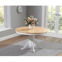 Mark Harris Elstree Oak and White 120cm Round Dining Table