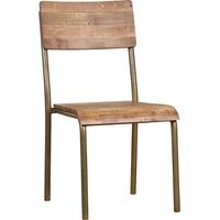 Mark Webster Barclay Pine School Dining Chair with Wooden Seat (Pair)
