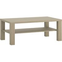 Madras Champagne Melamine Coffee Table with shelf - Large