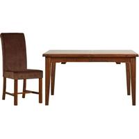 mark webster chaucer dining set extending with 4 upholstered chairs