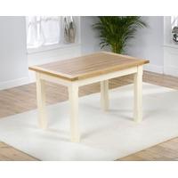 Mark Harris Windsor Painted Cream with Natural Ash Top 130cm Dining Table
