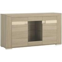 madras champagne melamine glazed sideboard 3 door