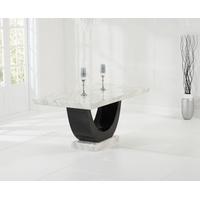 Mark Harris Rivilino Cream and Black Constituted Marble Dining Table